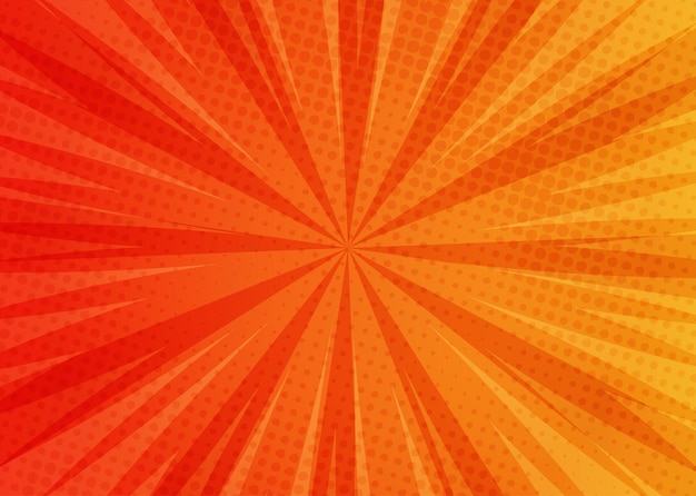 Comic orange background