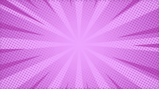 Photo comic purple background