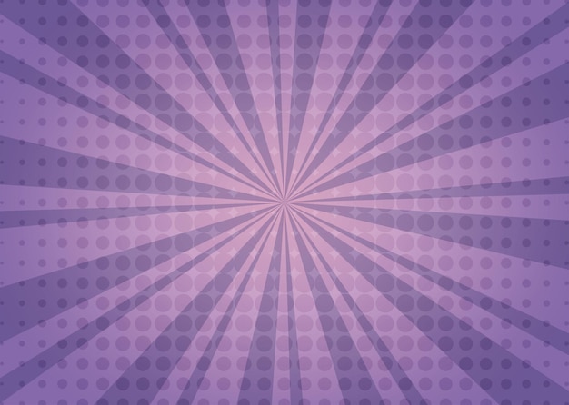 comic purple background.