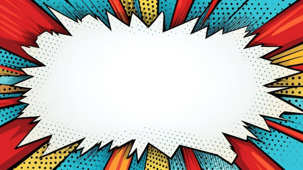 A comic speech bubble on a white background