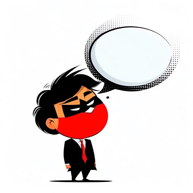 Photo comic speech bubbles comic scene with a talking comic cartoon illustration