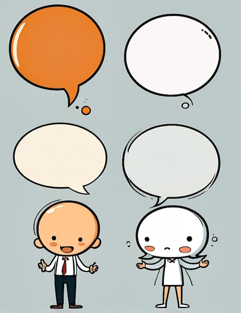 Photo comic speech bubbles speech bubbles with dialog