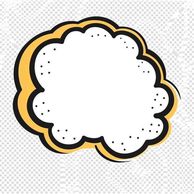 Photo a comic style chat bubble a sharp angle white and black hig white background white background hd pho