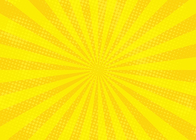 Photo comic yellow background.