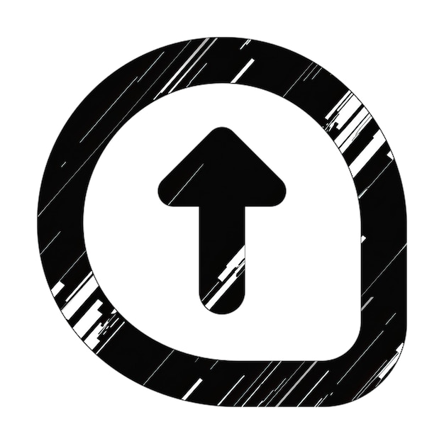comment arrow up icon black and white diagonal texture