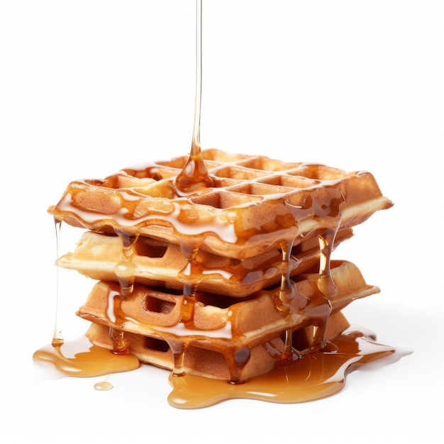 Commentary On Race Stacked Waffles Dripped With Syrup