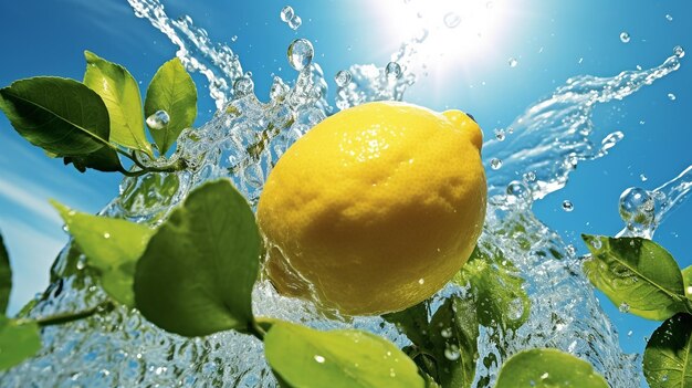 Commercial Photography Glass of Lemonade Surrounded