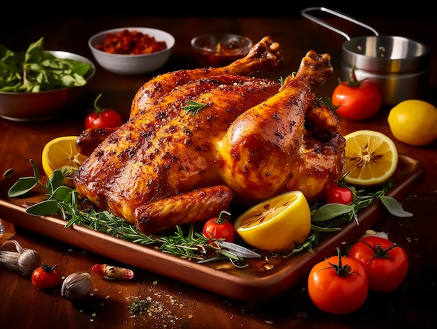 Commercial photography Roasted Chicken