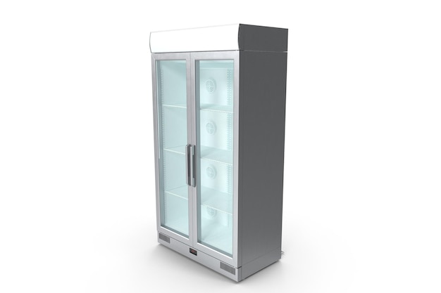 Photo commercial refrigerator silver