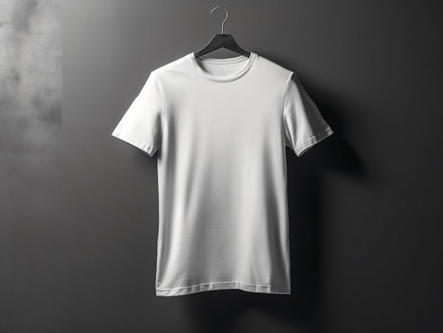Мокет коммерческой белой футболки