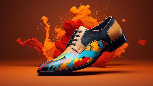 Commercieel omslagontwerp van schoenen