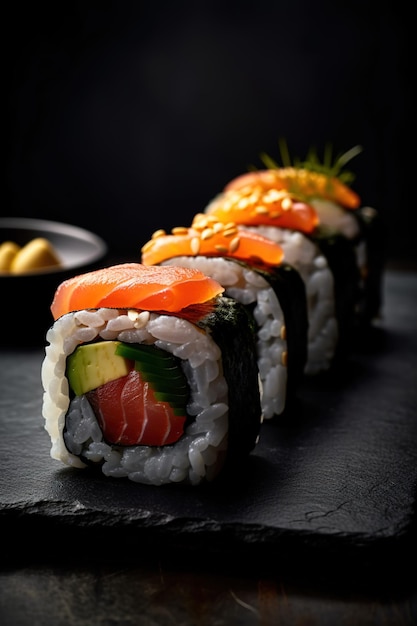 Commerciële foodfotografie foto van sushi