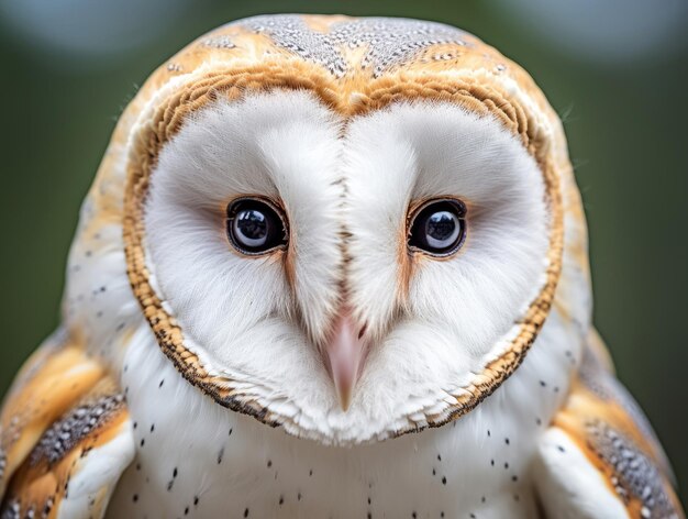 Common barn owl close up