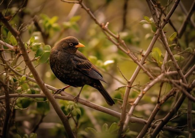 The common blackbird