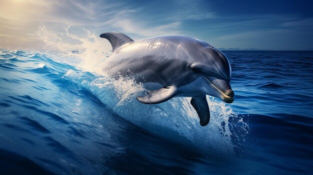 Обычный дельфин под водой в Красном море Хургада Египет