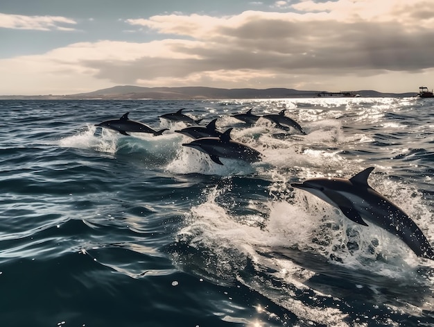 Common dolphins work together as a team to migrate Wild Coast