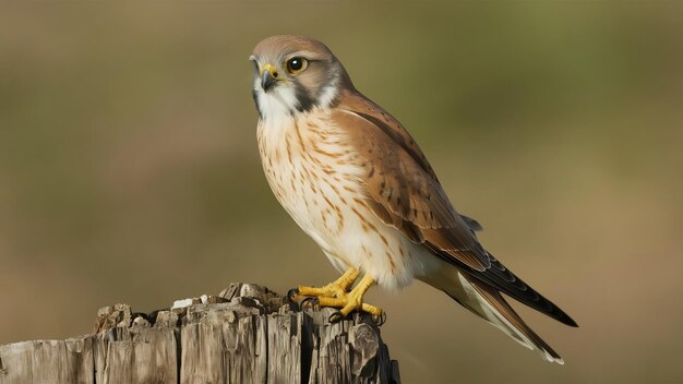 Photo common kestrel falco tinnunculus little birds of prey