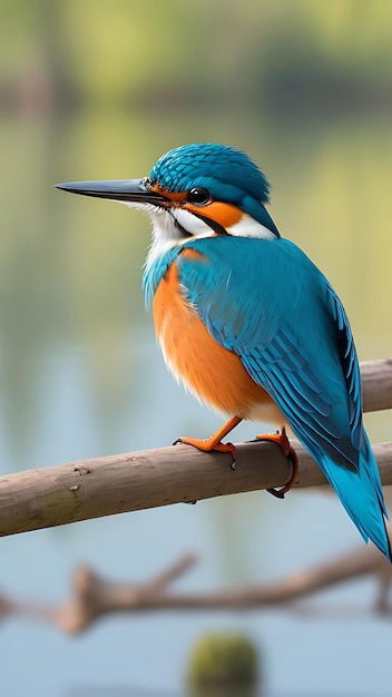 Common kingfisher ai generated