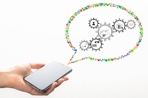 Communication and engineering concept