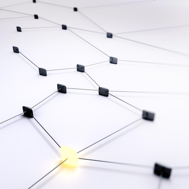 Communication innovation development algorithm 3d rendering