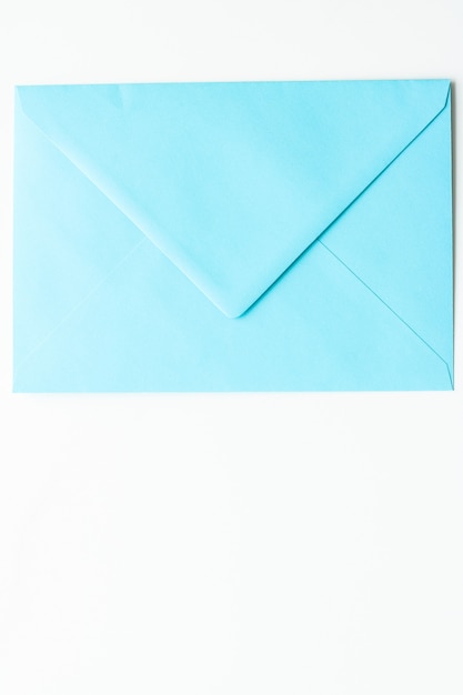 Communication newsletter and business concept  envelopes on marble background message