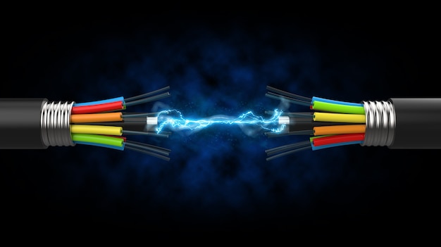 Photo communication between two optical fibers