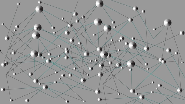 Foto rete di comunicazioni i dati di attività di elaborazione dei dati collegano lo sfondo dell'illustrazione della tecnologia