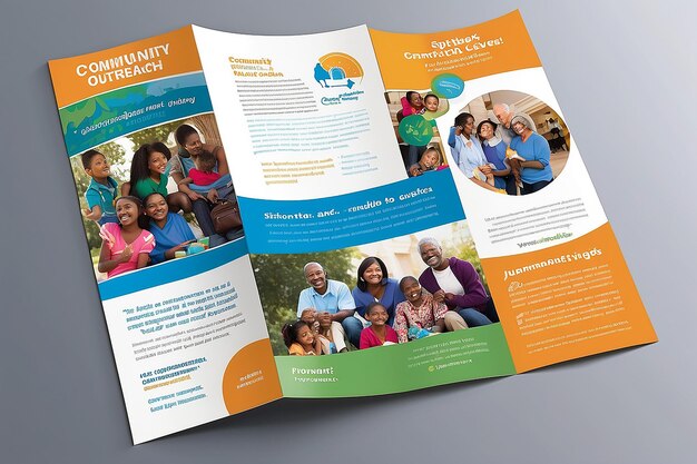 Photo community outreach brochure