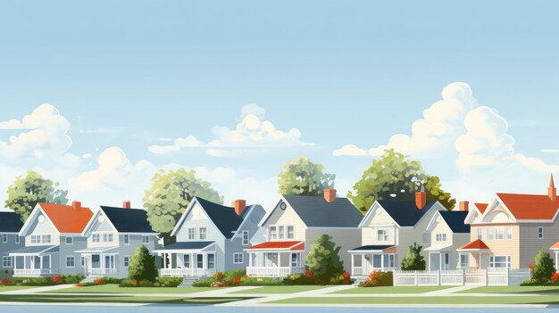 community suburban developments urban illustration neighborhood city growth infrastructure