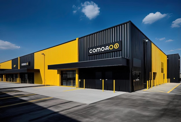 comodo facilities commercial self storage for rent or lease in the style of dark gray and yellow