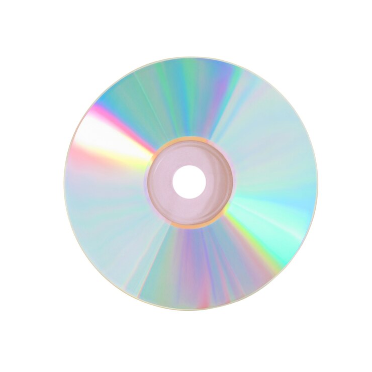 고립 된 컴팩트 디스크 cd