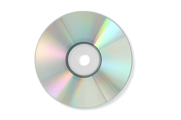 Compact disc op witte achtergrond