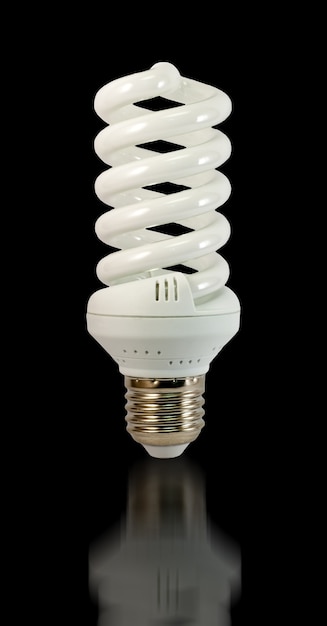 Compact fluorescent bulb isolated