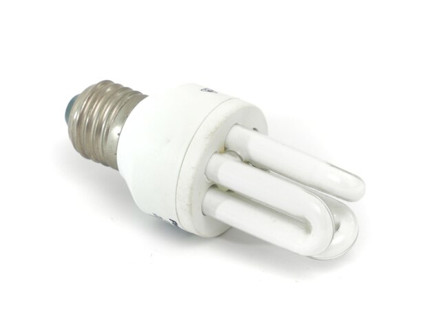 Compact fluorescent on a white background image