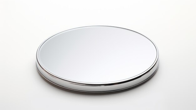 Compact Mirror isolated on White Background