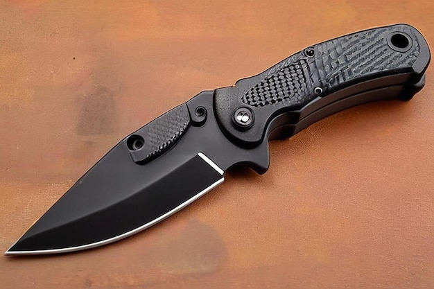 Photo compact neck knife with kydex sheath