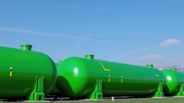 Foto compact and reliable tank for storing renewable methane