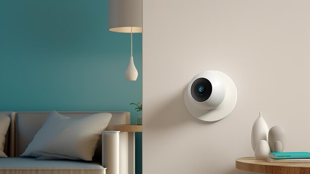 Compact security camera at home