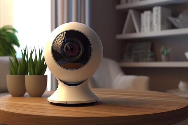 Compact security camera at home