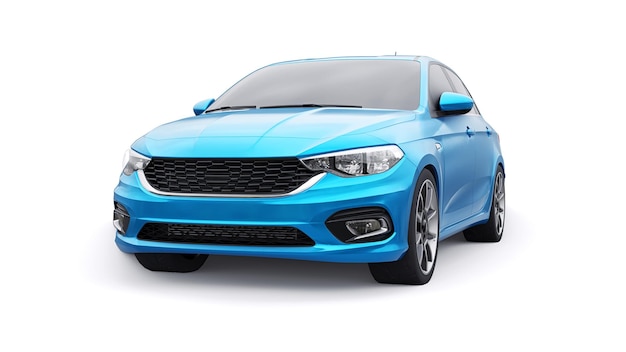 Компактный спортивный автомобиль Family Sedan 3d иллюстрация