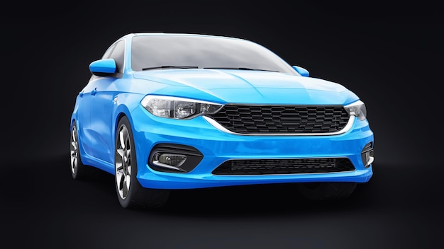 Компактный спортивный автомобиль Family Sedan 3d иллюстрация