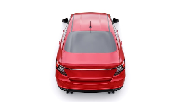Compacte sportwagen Family Sedan 3d-illustratie