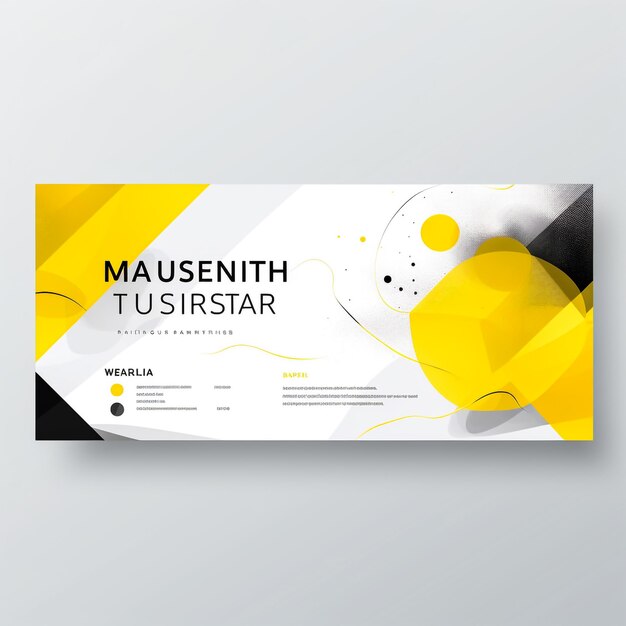 Foto profilo aziendale profilo aziendale disegno del modello di forma di colore giallo
