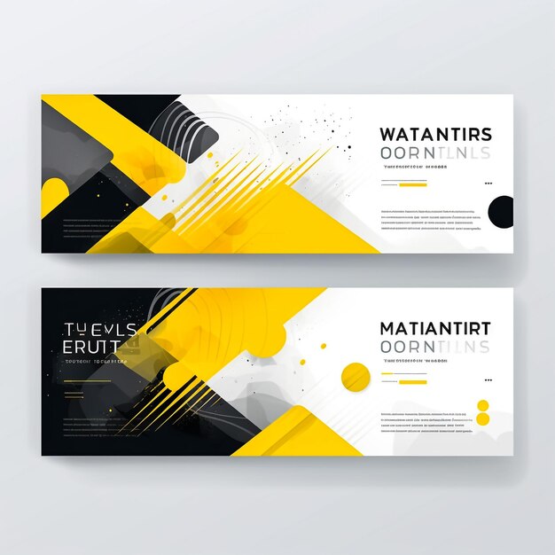 Photo company profile company profile yellow color shape template design