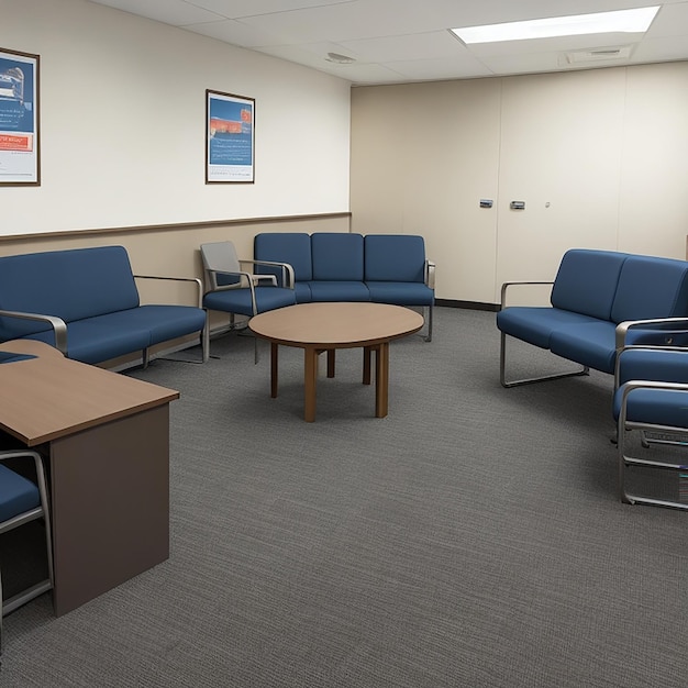Company rest area negotiation area generated by AI
