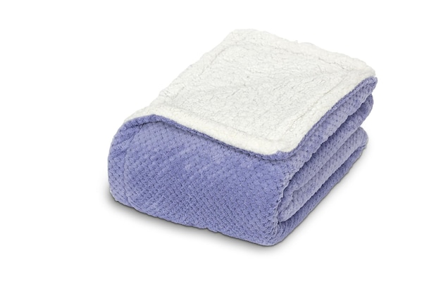 The company store cotton blue and white blanket