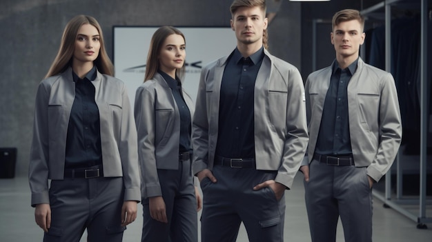 A company uniform made of highquality materials Modern design