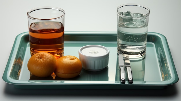 Compartment Tray on white background