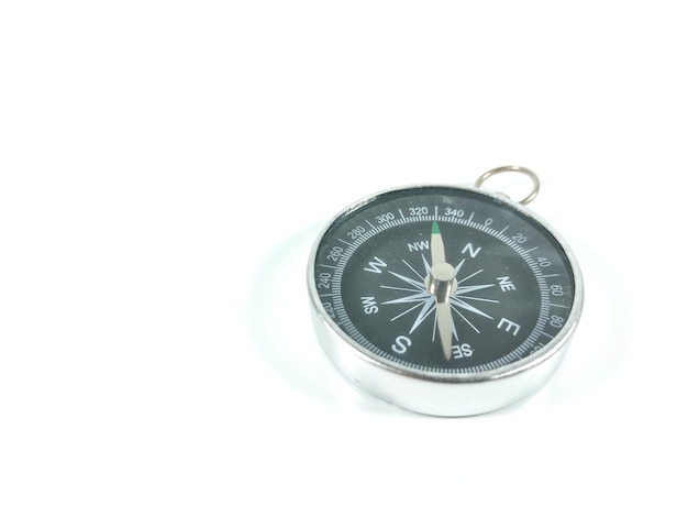 Compass isolated on white background with copy space