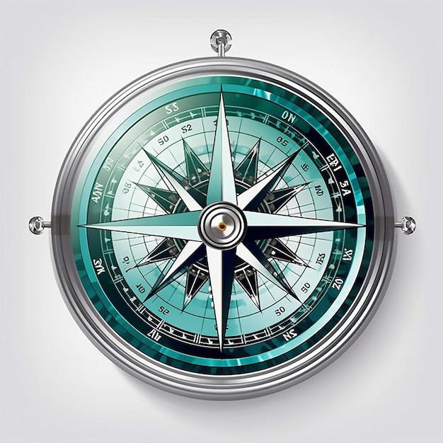 Compass isolated on white background